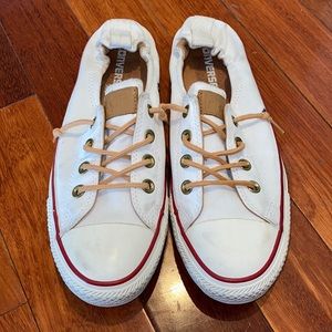 White Slip On Converse